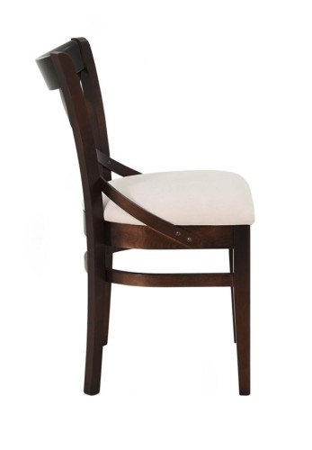 Стул полумягкий "Соло" венский (Тон 7 Орех темный / ткань:Вивальди 02)