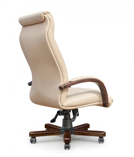 Кресло руководителя Амбассадор нат кожа корич/дерево МТГ ИМ