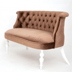 Диван Бархат (эмаль белая / 6 - шоколад)