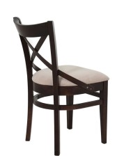 Стул полумягкий "Соло" венский (Тон 8 Венге / ткань:Вивальди 04)