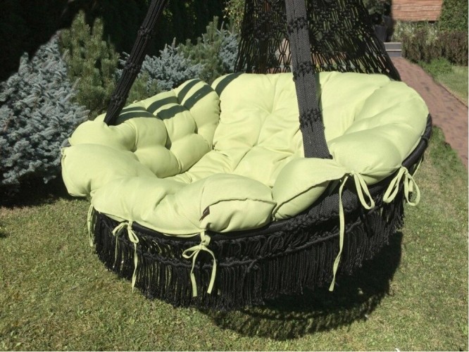 Подвесное плетеное кресло CARTAGENA цвет черный без каркаса BF