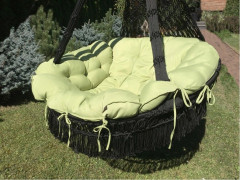 Подвесное плетеное кресло CARTAGENA цвет черный без каркаса BF