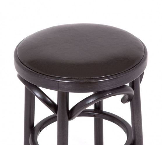 Табурет Венский мягкий (венге, экокожа коричневая)