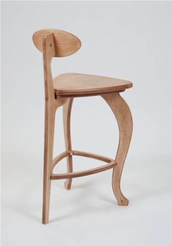 Стул барный 3 ноги гнутые (Дуб)