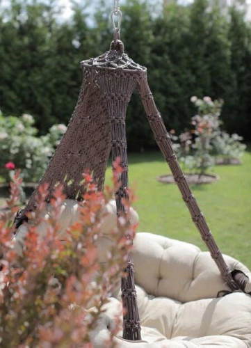 Подвесные качели CARTAGENA (четыре цвета) + каркас МАЙЯ (дерево) BF