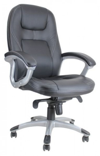 Офисное кресло руководителя Босс эко чёрный МБ пласт