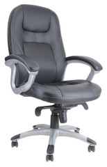 Офисное кресло руководителя Босс эко чёрный МБ пласт