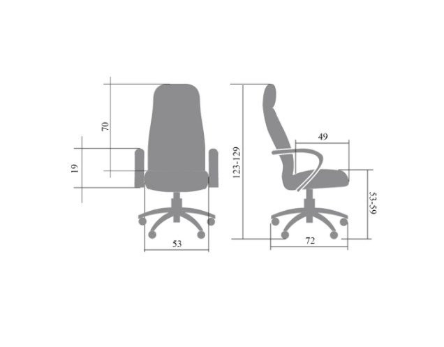 Офисное кресло руководителя Босс эко чёрный МБ пласт