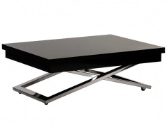 Стол-трансформер Cross GWE, венге глянец/ опоры нерж. сталь