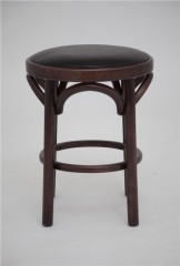 Табурет Венский мягкий (темный тон, экокожа коричневая)