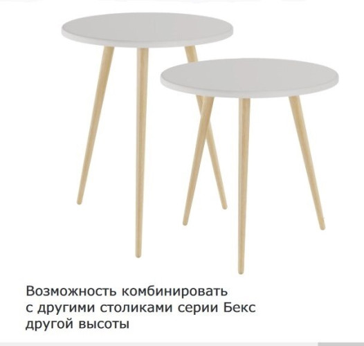 Стол журнальный круглый Бекс 550 (450х450х550) ТЛ