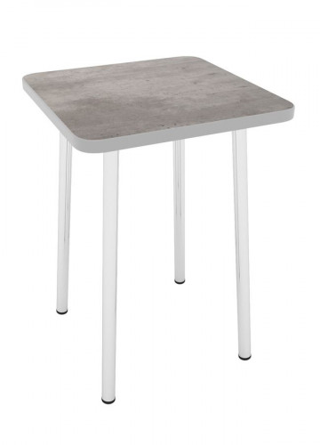 Табурет на хромированных ногах (Метрополитан 2046/кромка серая)