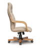 Кресло руководителя Бонд нат кожа крем/дерево МТГ ИМ