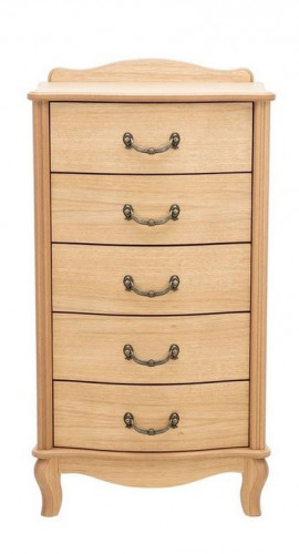 Комод "Джульетта" узкий 5 ящ.(светлый дуб) Вис