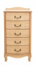 Комод "Джульетта" узкий 5 ящ.(светлый дуб) Вис