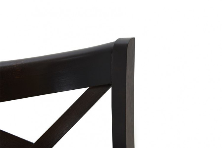 Стул полубарный с мягким сиденьем "Соло" венский (Тон 8 Венге / ткань Вивальди 04)