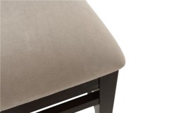 Стул полубарный с мягким сиденьем "Соло" венский (Тон 8 Венге / ткань Вивальди 04)