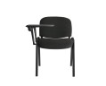 Стул для посетителей ИЗО черный ткань черная с пюпитром