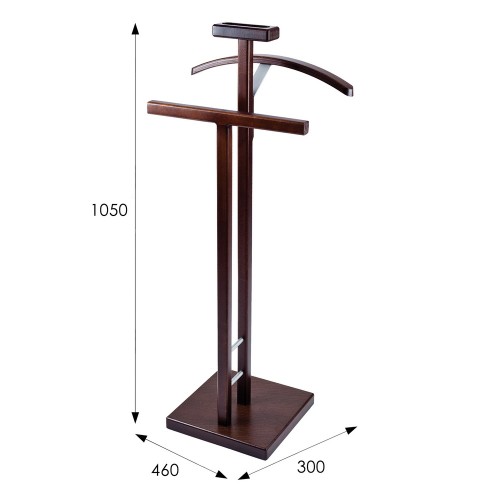 Костюмная вешалка "Галант 340" Металлик / Темно-коричневый