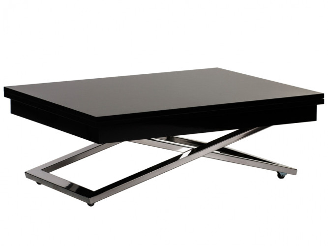 Стол-трансформер Cross GW, черный глянец