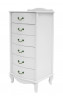Комод "Джульетта" узкий 6 ящ. (молочный дуб) Вис
