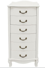 Комод "Джульетта" узкий 6 ящ. (молочный дуб) Вис