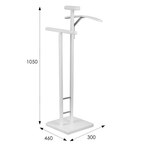 Костюмная вешалка "Галант 340" Металлик / Белый