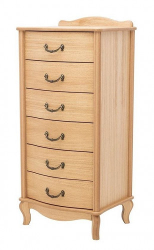 Комод "Джульетта" узкий 6 ящ. (светлый дуб) Вис