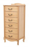 Комод "Джульетта" узкий 6 ящ. (светлый дуб) Вис