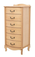 Комод "Джульетта" узкий 6 ящ. (светлый дуб) Вис