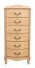Комод "Джульетта" узкий 6 ящ. (светлый дуб) Вис