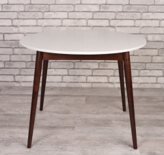 Стол Алиса-1000  (белый/темный) раздвижной