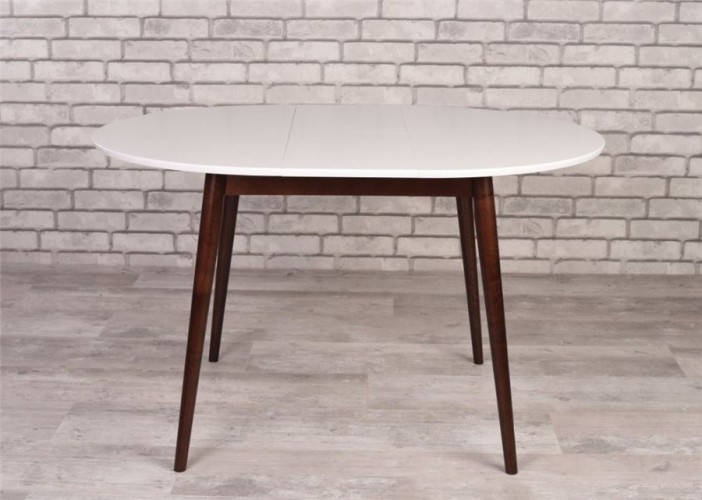 Стол Алиса-1000  (белый/темный) раздвижной