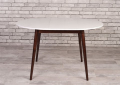 Стол Алиса-1000  (белый/темный) раздвижной