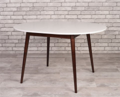 Стол Алиса-1000  (белый/темный) раздвижной