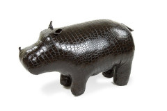 Пуф бегемот экокожа (caiman) коричневый