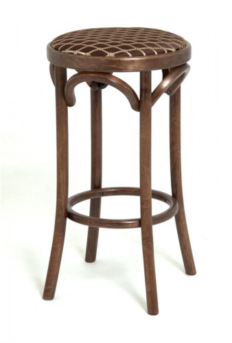 Табурет барный 650 Венский мягкий (темный тон, ткань 3 brown)