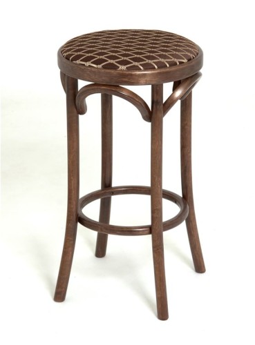 Табурет барный 650 Венский мягкий (темный тон, ткань 3 brown)