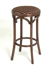 Табурет барный 650 Венский мягкий (темный тон, ткань 3 brown)