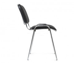 Стул для посетителей ИЗО хром ткань C11 черный