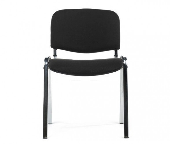 Стул для посетителей ИЗО хром ткань C11 черный