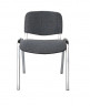 Стул для посетителей  ИЗО хром ткань C38 т. серый