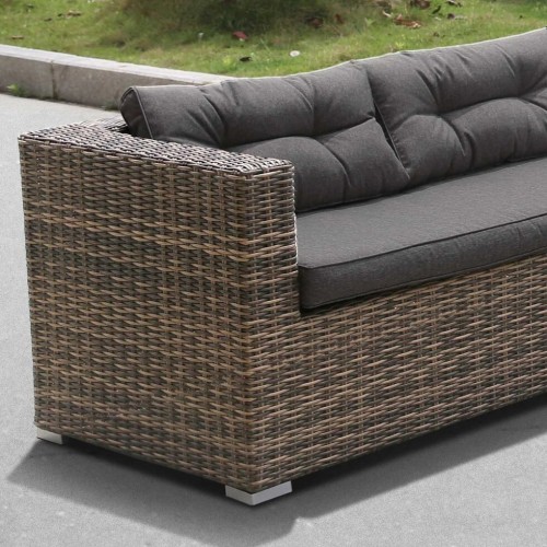 Диван угловой плетеный AFM-303B Brown/Grey