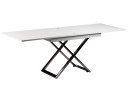 Стол-трансформер Cross GL, белый глянец