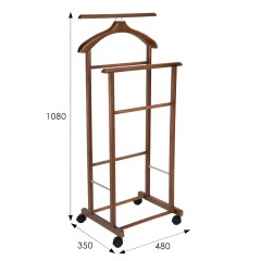 Вешалка для костюма 12-1 (Красное дерево)