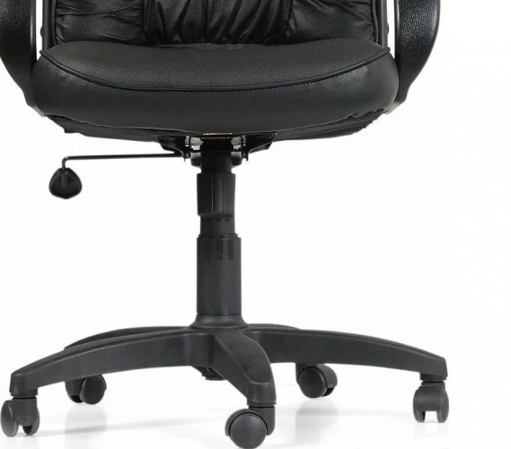 Кресло руководителя Болеро ультра, экокожа черная ТГ пласт (CHAIRMAN 416) ИМ