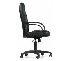 Кресло руководителя Болеро ультра, экокожа черная ТГ пласт (CHAIRMAN 416) ИМ