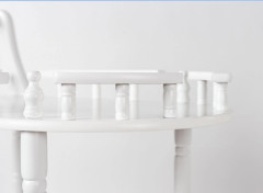 Сервировочный столик на колесиках 20292 S белый