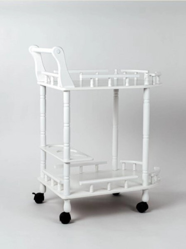 Сервировочный столик на колесиках 20292 S белый