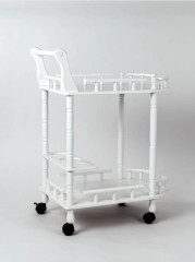 Сервировочный столик на колесиках 20292 S белый